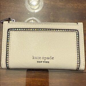 Kate Spade Morgan Crystal Inlay Saffiano Wallet NWT